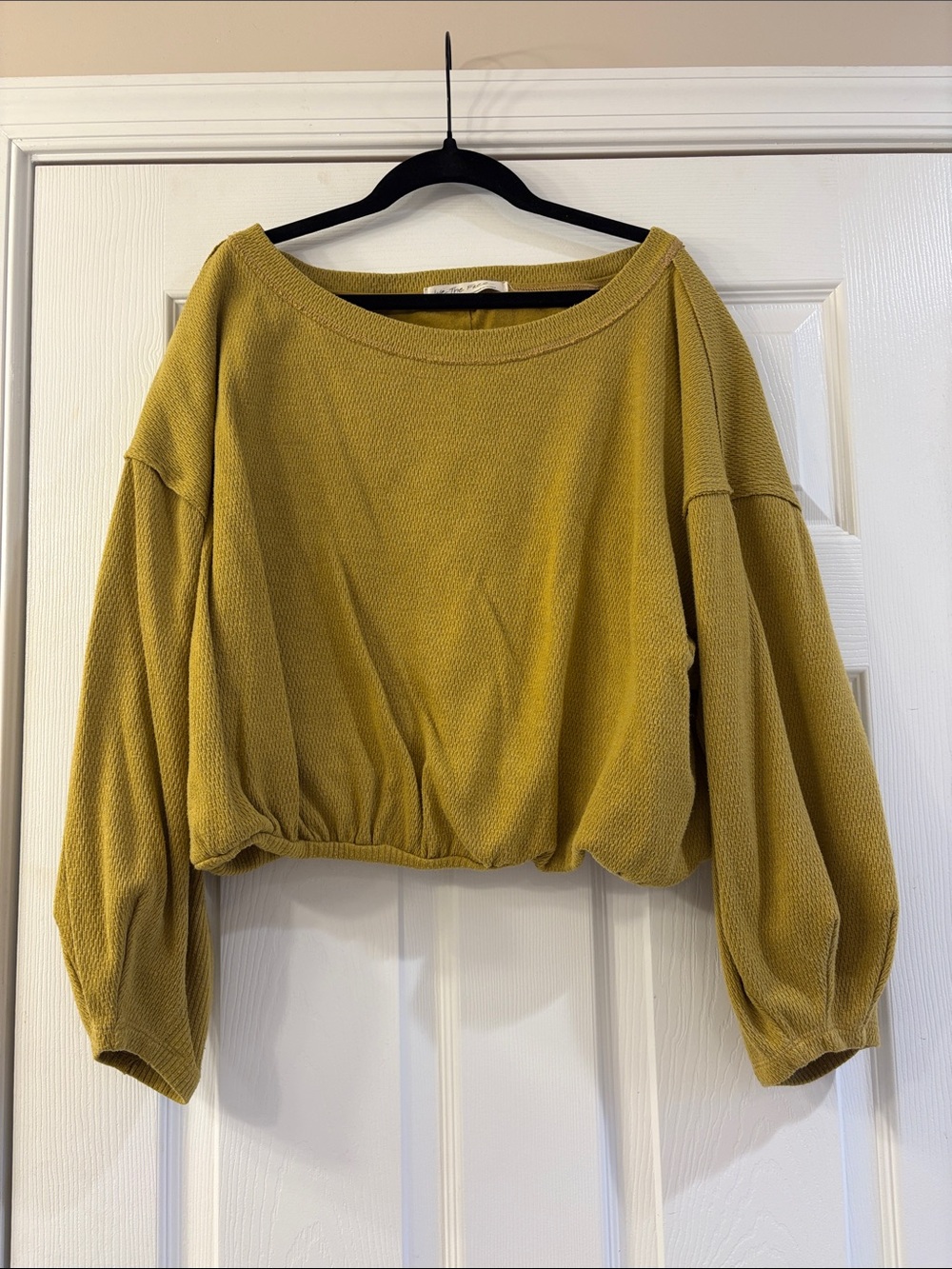Free People We The Free Cuddle Bubble Cropped Pullover